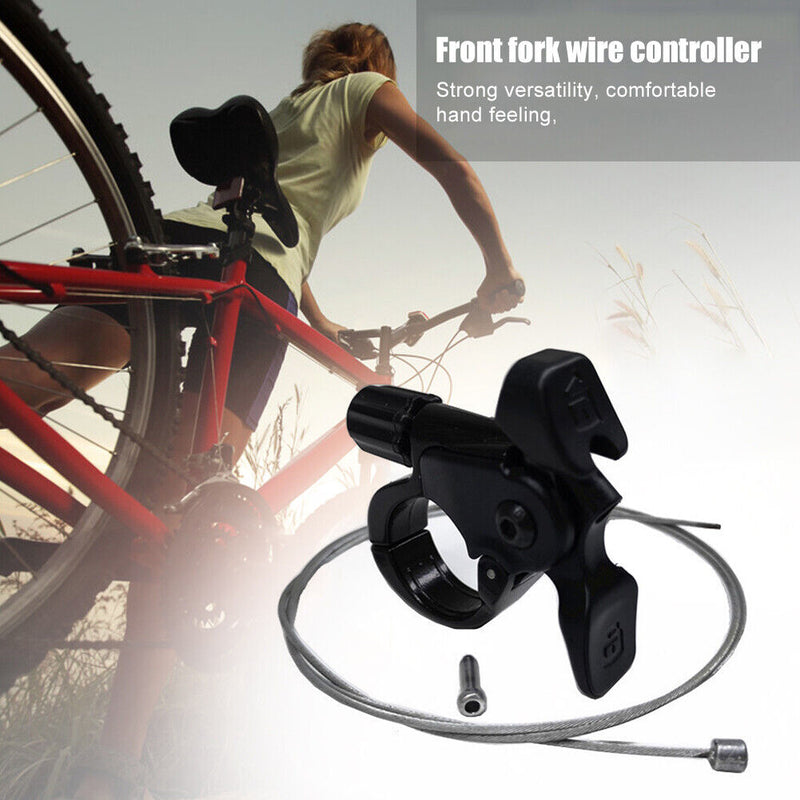 Remote Lockout Wire Control Lever MTB Bike Suspension Fork Switch (02)