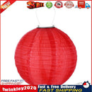 Waterproof LED Solar Cloth Chinese Lantern Festival Hanging Lamp (Red) Newly
