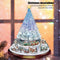 20x30Cm Christmas Crystal Tree Santa Claus Snowman Rotating Sculpture Window Pas