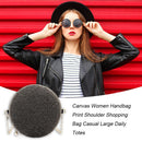Fashion Plush Crossbody Handbag Women Small Round Chain Shoulder Messenger Bag