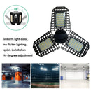 LED Foldable Industrial Light Outdoor Yard Workshop Garage Lamp (2White)