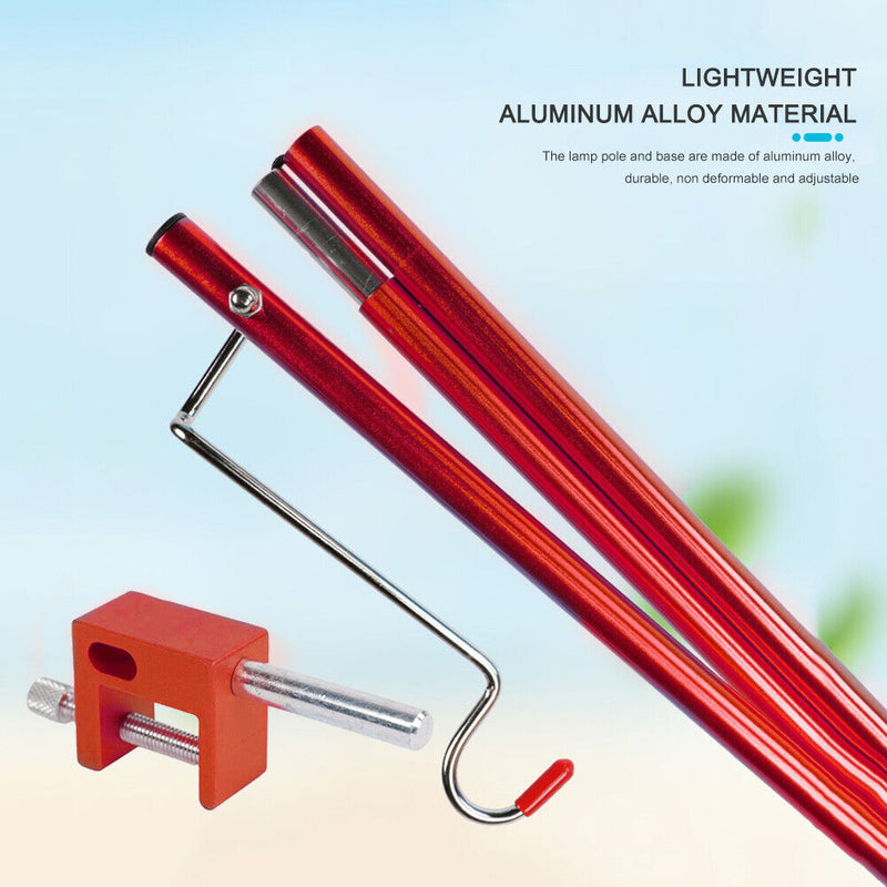 Folding Aluminum Alloy Lantern Mast Stand Removable Lantern Holder