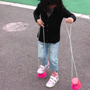 2pcs/set Balance Training Kids Outdoor Thickened Jumping Stilts Toys (Pink)