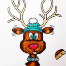 DIY Transparent Silicone Seal Christmas Elk Deer Cutting The Scrapbook Embossing