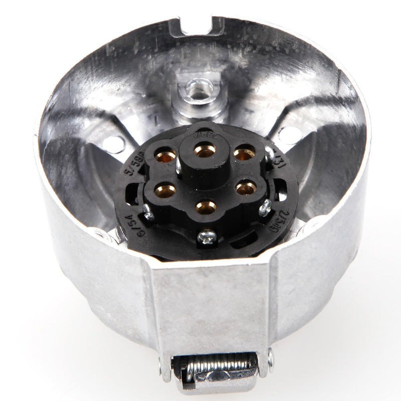 7 PIN ROUND MALE FEMALE METAL CARAVAN TRAILER PART BOAT
