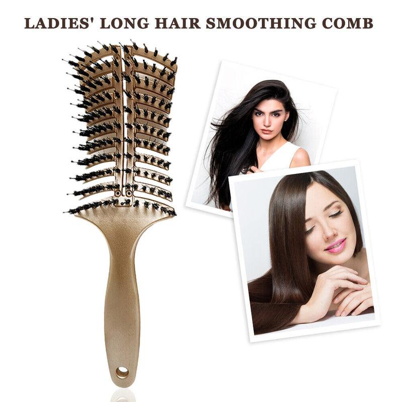 Anti-knotted Women Hair Scalp Massage Comb Plastic Straight Hair Comb Brush T