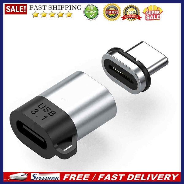 PD 100W Fast Charging 24Pin Magnetic Adapter Type C USB3.1 10Gbps Data Converter