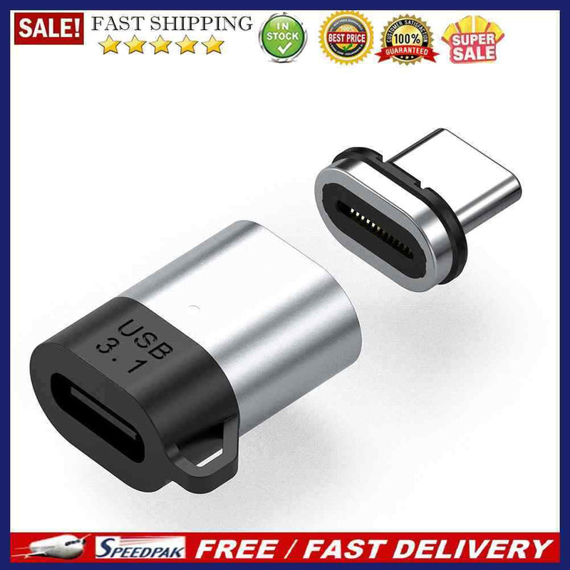 PD 100W Fast Charging 24Pin Magnetic Adapter Type C USB3.1 10Gbps Data Converter