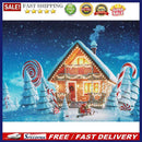 Full Round Drill Diamond Painting Candy House Pictures Handiwork Art Mosaic K