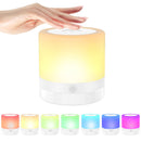 USB Rechargeable Touch Dimmable RGB Night Lights for Bedside Table Lamp