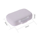 3 Grids Portable Pill Box Medicine Jewelry Storage Case Container(White)