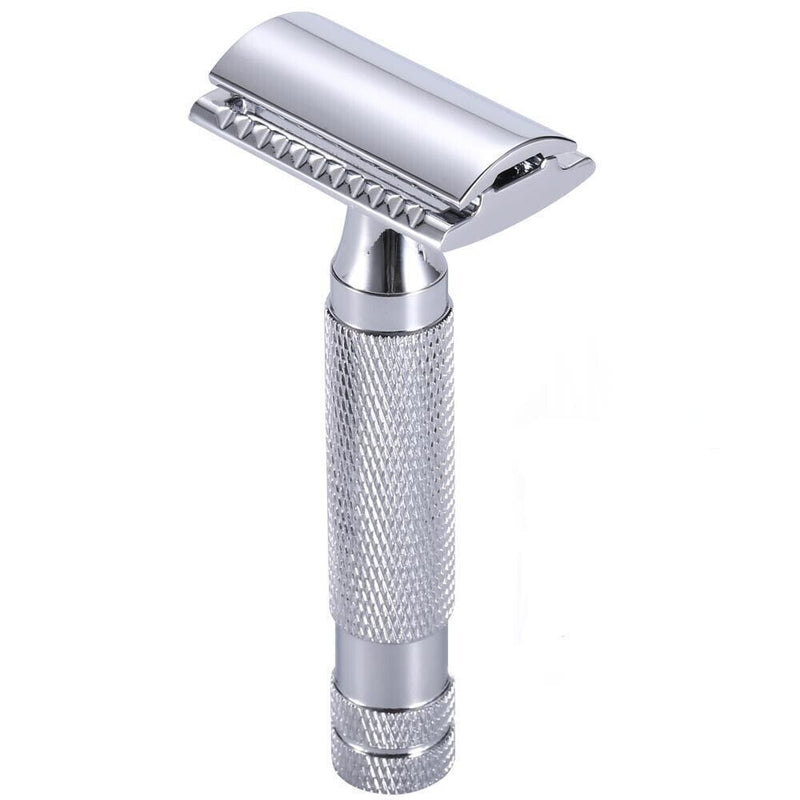 Metal Classic Double Edge Safety Razor w/ Blade Portable Shavers (TL2815) Newly