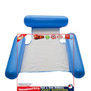 Water Inflatable Floating Net Chair/Swimming Pipes Net Pockets (Dark Blue) Newly