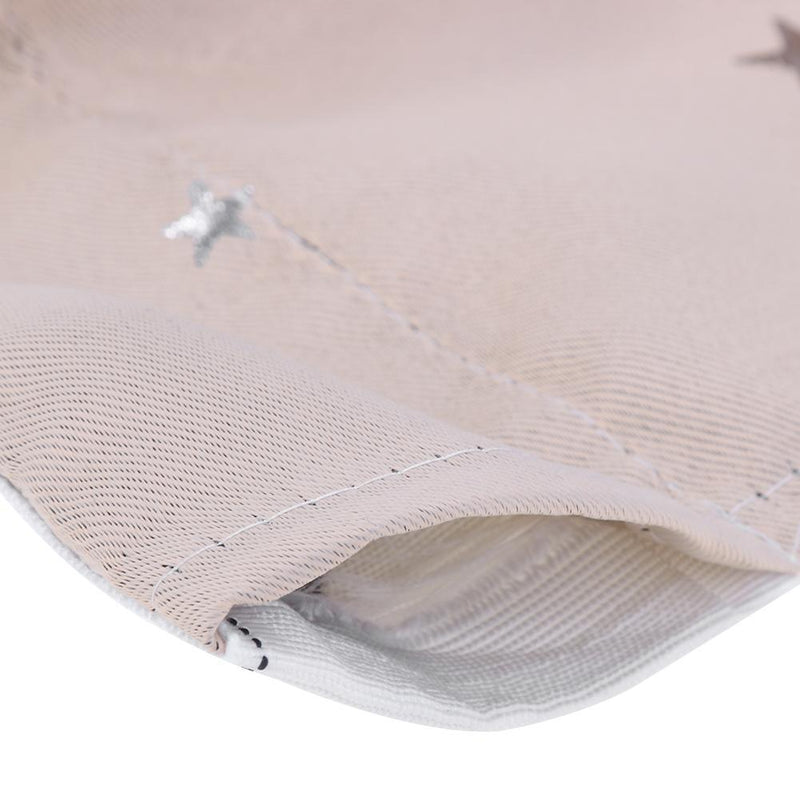 Stars Blackout Curtain Living Room Window Blind Shading Screen Drapes(Beige