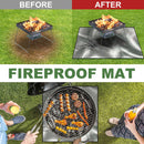Fire Pit Mat - Fireproof Pad Heat BBQ Floor Protective Mat for Grill Bonfires