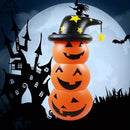 Halloween Decor Pumpkins Stacked Eco-friendly Thickened Pvc Outdoor Party Decor
