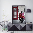 DIY 5D Mosaic Red Motorcycle Rhinestone Drawing Full Round Diamond Painting Kit