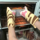 1 xCat Paw Oven Mitts Long Baking Insulation Gloves S5U2 Heat C2G0 D0C6