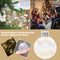 10cm Clear Iridescent Glass Fillable Baubles Balls Christmas Tree Ornaments`