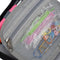 49pcs Aluminum Crochet Hooks Holder Sewing Storage Toollkit Bag (Light Blue