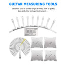 1 Set Guitar Measuring Tool Understring Radius Feeler Notched Radius Gauges