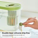 Plastic Cold Kettle with Faucet Large Capacity Beverage Container (Green) Newly