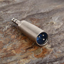 3-Pin XLR Male to 6.35mm Stereo Cable Microphone Transform Adapter (4pcs)