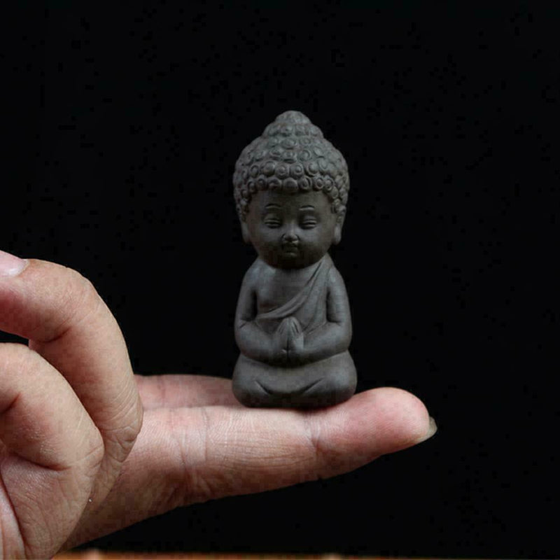 BlesiyaTraditional Little Buddha Statue Monk Tea Decoration Tea on W7H3