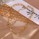 Punk Style Choker Thick Chain Women Hip Hop Necklace Collar Statement Jewelry