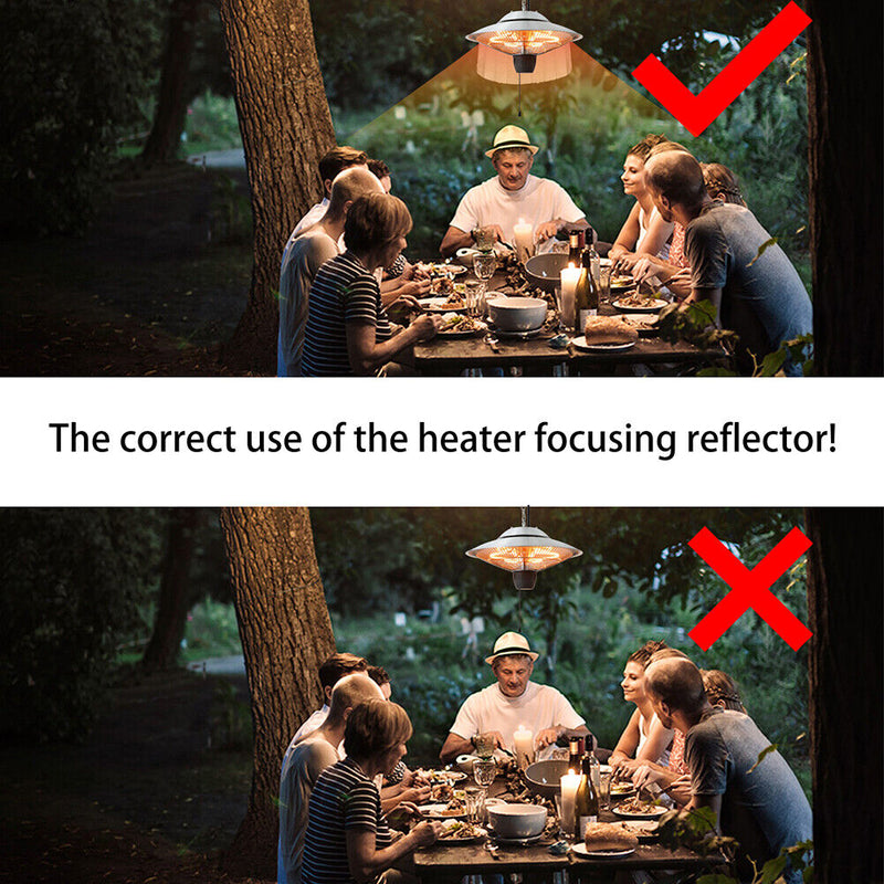 Patio Heater Reflector Outdoor Aluminum Propane Protection Reflector Shield