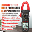 ST180 4000 Counts Digital Current Clamp Meter NCV Multimeter Tester (Red)