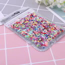 500pcs/bag Colorful Flashing Film DIY Solid Peach Heart Nail Glitter Sequin