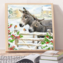 DIY Diamond Painting Donkey Full Round Drill Mosaic Art Picture Rhinestone Kits