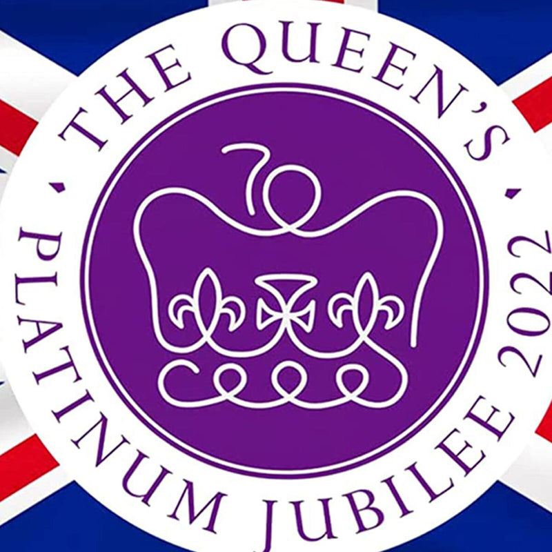 Queen Platinum Jubilee Flag - Union Jack Flag Featuring Her Majesty The Queen