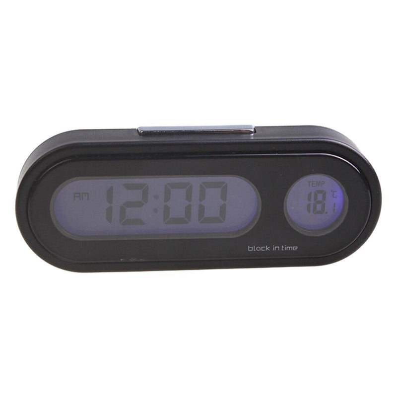 2 In 1 Digital LCD LED Car Electronic Time Clock Thermometer With N, K2N1
