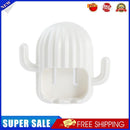 Cactus Wall Mounted Toothbrush Holder Bathroom Toothpaste Organizer (White)