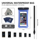 Transparent Waterproof Phone Case Swimming Floating Airbag Pouch (Blue) Newly