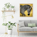 5D DIY Full Drill Diamond Painting Walking Zebra Embroidery Craft Needlework Set