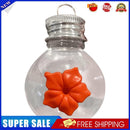 Plastic Bird Water Feeder Handheld Hummingbird Feeder Bottle (Flower)