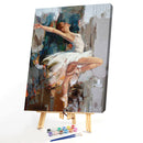 Painting By Numbers Kit DIY Dancing Girl Canvas Oil Art Picture Home Decor
