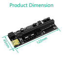 009S-Plus PCI-E Riser Card PCIe 1X to 16X Extender for BTC Miner (Grey)