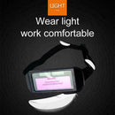 Anti-ultraviolet Solar Powered Auto Darkening Welding J6Y0 Helmet Eyes E0F2