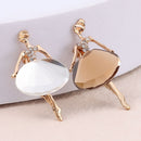 Gift Crystal Badge Dancing Girl Brooches Ballet Girl Pin Clothes Accessories