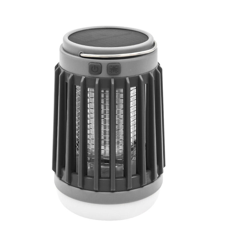 Solar Anti Insect Repeller Lamp Bug Waterproof Outdoor USB Light (Black) Newly