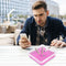 #A 30pcs Disposable Square Ashtray with Magical Sand Desktop Ash Raising Holder
