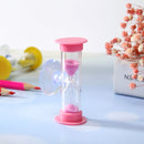 2min Hourglasses Kid Teeth Brushing Timer w/Suction Cup Home Decor (Pink)