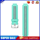 Silicone Watch Band for Garmin Forerunner 735XT 620 630 (Black+Mint Green)