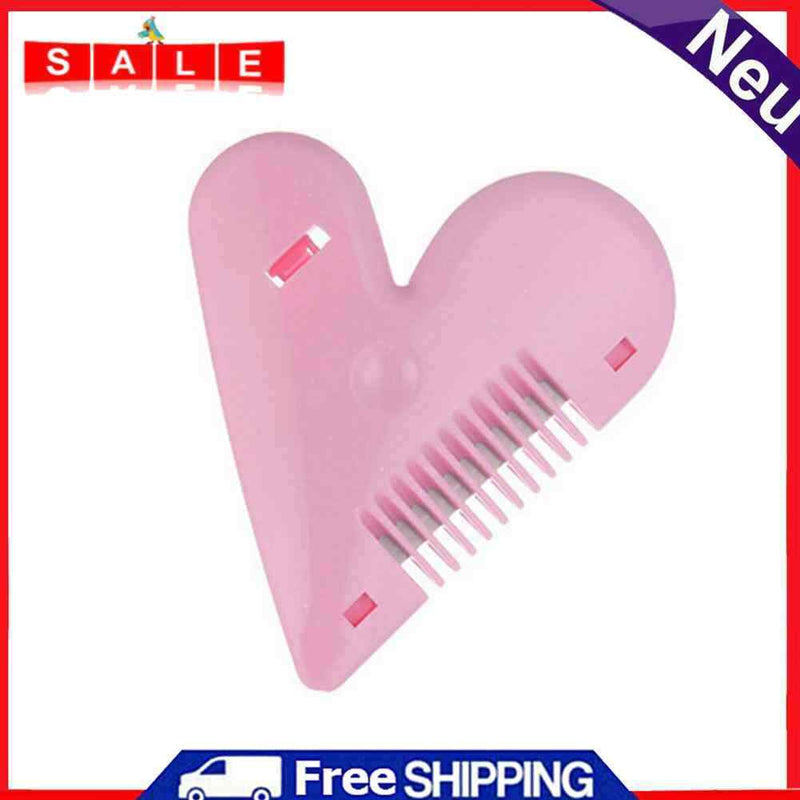 Heart Shape Thinning Hair Cutting Comb Pubic Hair Brushes Trimming Tools