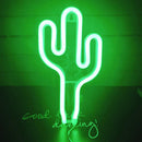 Cactus Shaped LED Decorative Neon Sign Night Light Holiday Art Lamp (B) Newly