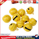 20pcs 25mm Metal Jingle Bells Christmas Hanging Decor Pet Pendant (Yellow) Newly
